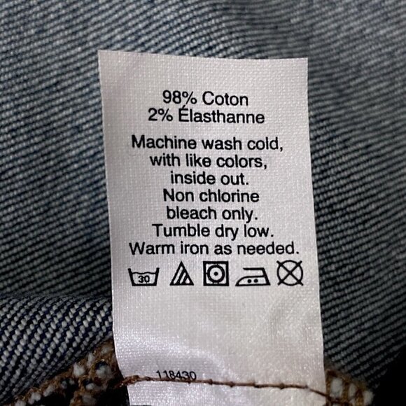 Madewell Distressed Raw Step Hem Jean Mini Skirt Women’s 30 Blue Grunge Western - Picture 7 of 8